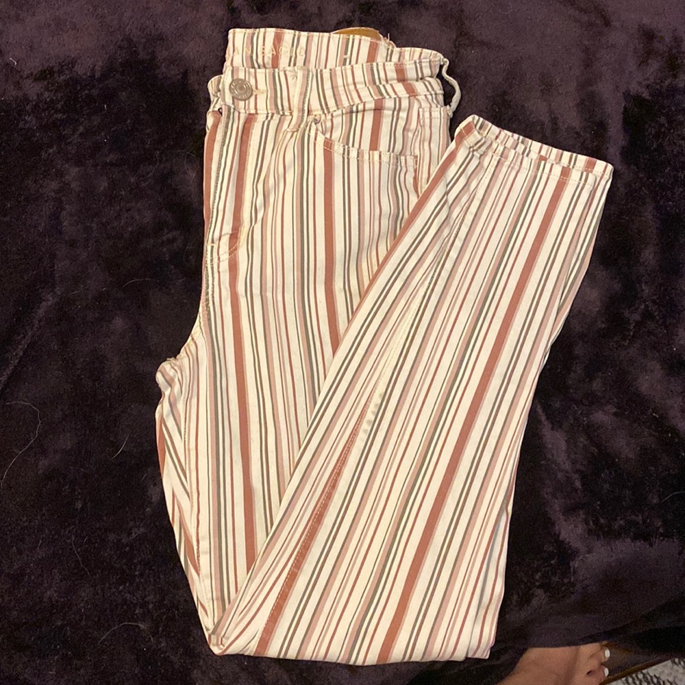 Stripped Skinny Jeans American Eagle